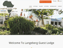 Tablet Screenshot of langeberg-lodge.com